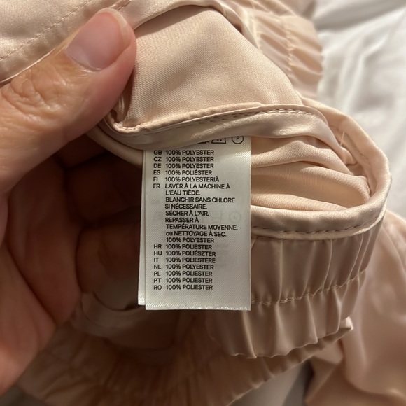 H&M pink satin baseball jacket - Picture 9 of 10